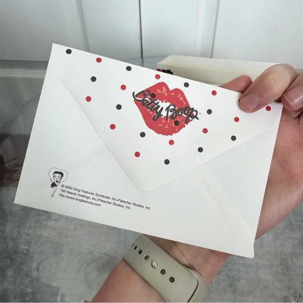 NEW Vintage Betty Boop Polka Dot Envelopes